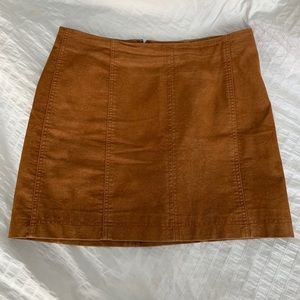 Free People Vegan Leather Skirt